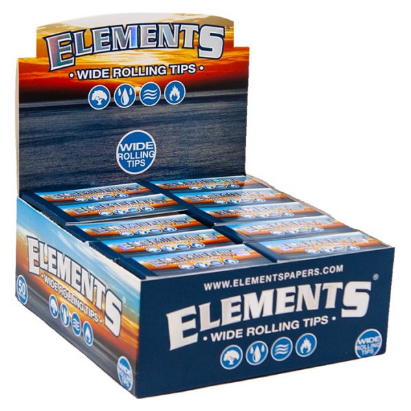 Elements Wide Rolling Tips - 50ct