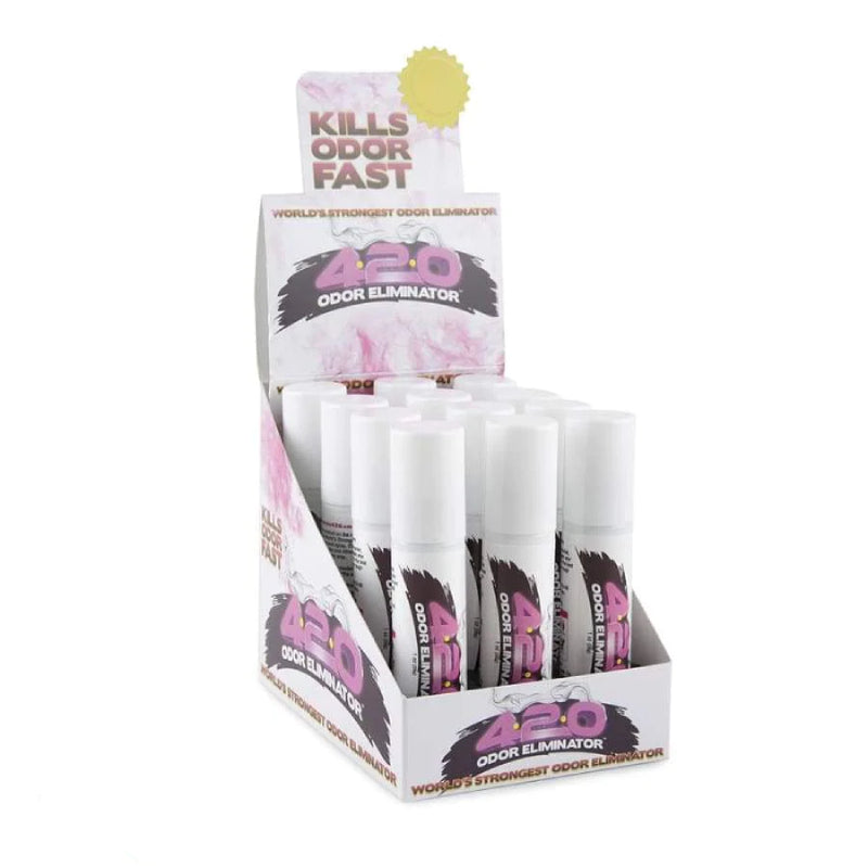 420 Odor Eliminator Spray Display - 12ct
