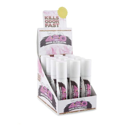 420 Odor Eliminator Spray Display - 12ct