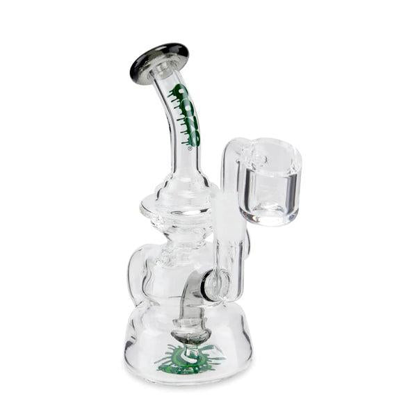 Ooze Mini Dab Rig - Rip Tide - Ocean Green