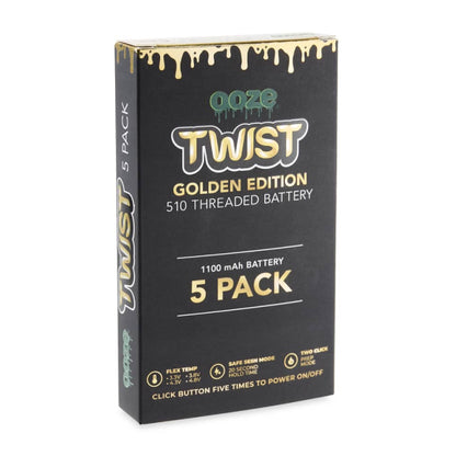 Ooze Twist mAh Batteries - Gold