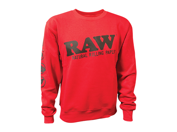 Raw Crewneck Sweatshirt - Red