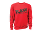 Raw Crewneck Sweatshirt - Red