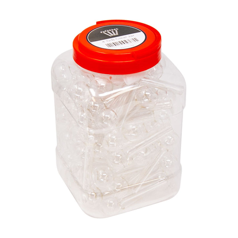 6"CLEAR OIL BURNER PIPE 50CT JAR