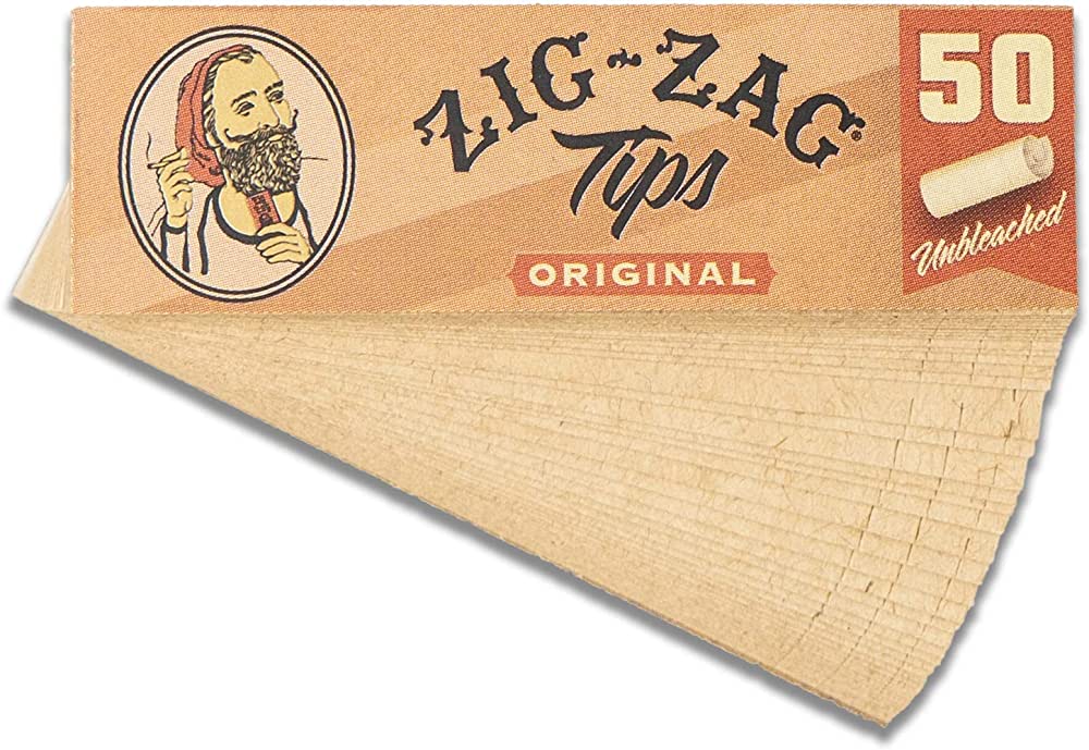 Zig Zag Tips Original Unbleached 50PK