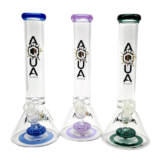 Aqua Mini Beaker With Fixed Shower assorted colors [HR-R67]*