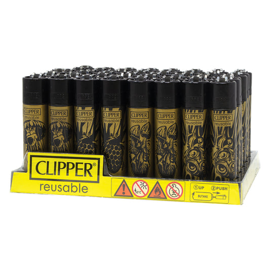 Clipper Lighter Psychedelic Pattern - 48ct