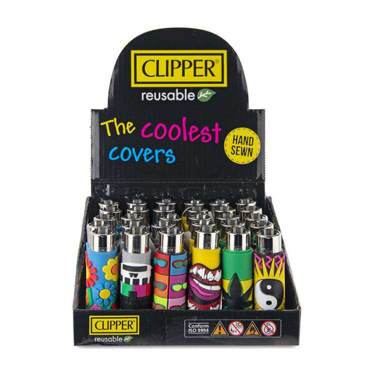 Clipper Lighter Display - 30ct - Pop Hippie Chic 2