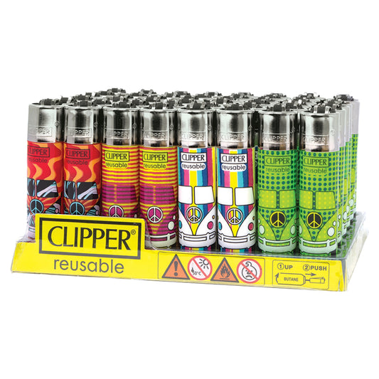 Clipper Lighter Display - 48ct - Leaves 11