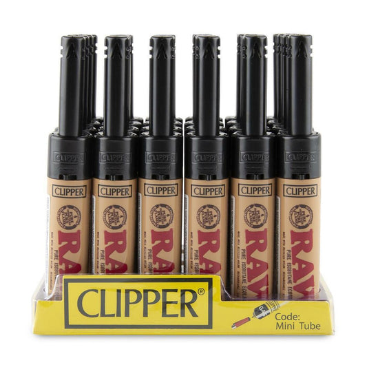 Clipper Lighter Mini Tube Raw - 24CT