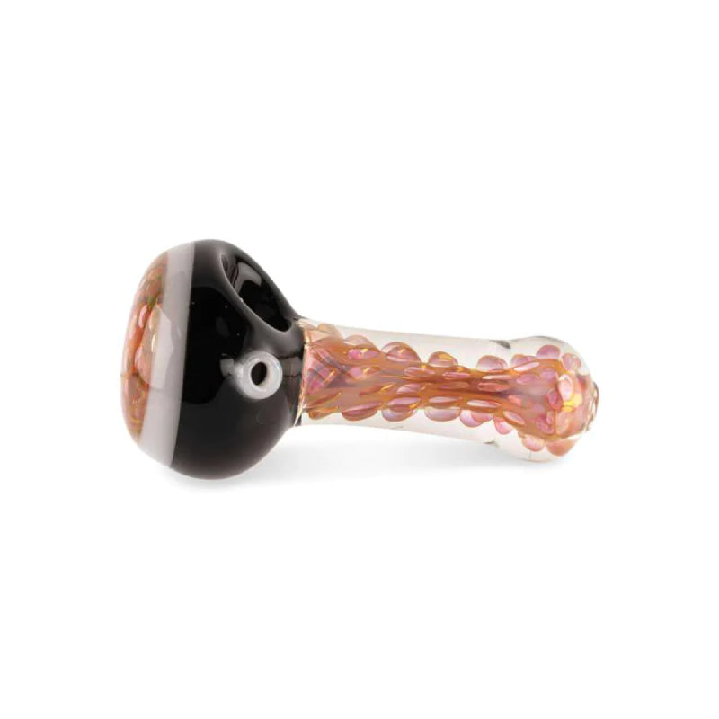 Custom Glass Hand Pipe - 5" - Gold Fumed Honeycomb