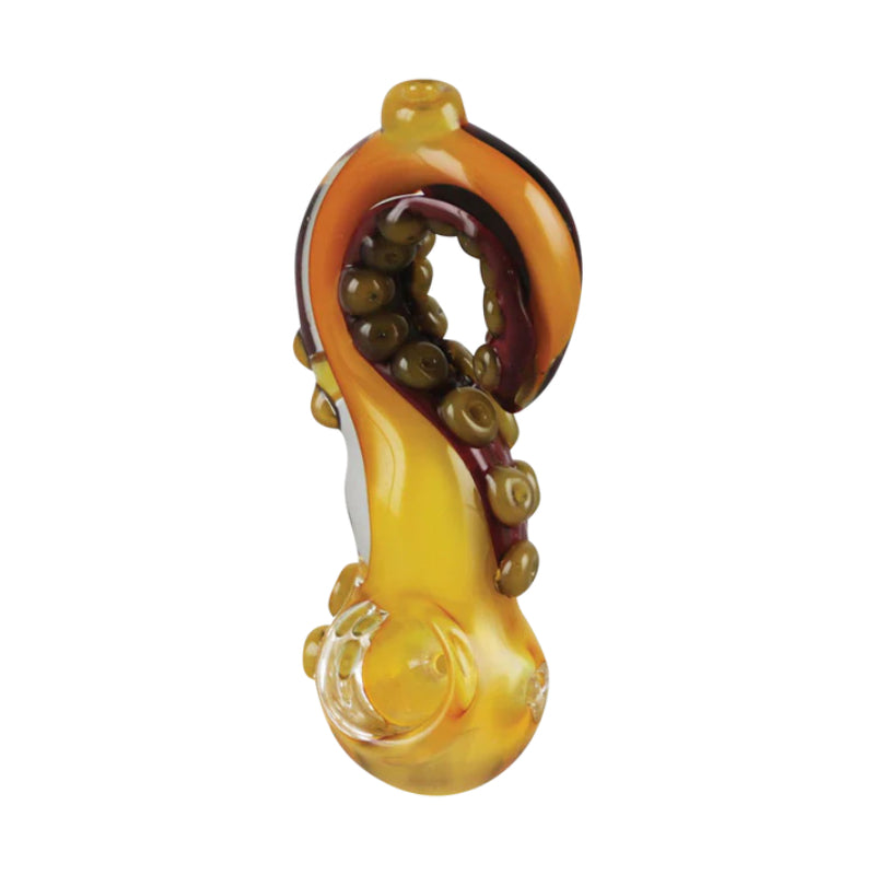 Custom Glass Hand Pipe - 5" - Tentacles