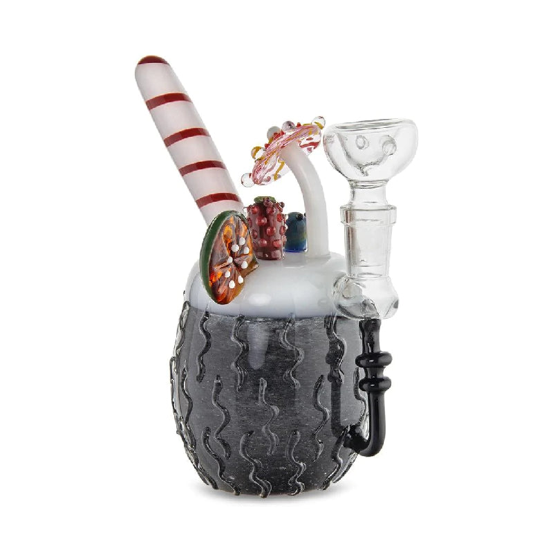 Custom Glass Handheld Water Pipe - 6" - Coconut