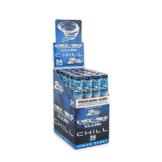 Cyclone Clear Blue Chill - 24 ct