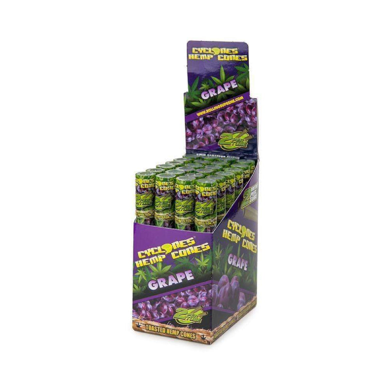 Cyclone Hemp Cones Grape - 24ct