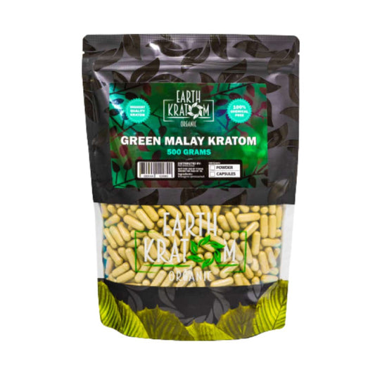 EARTH KRATOM 500 CAP GREEN MALAY
