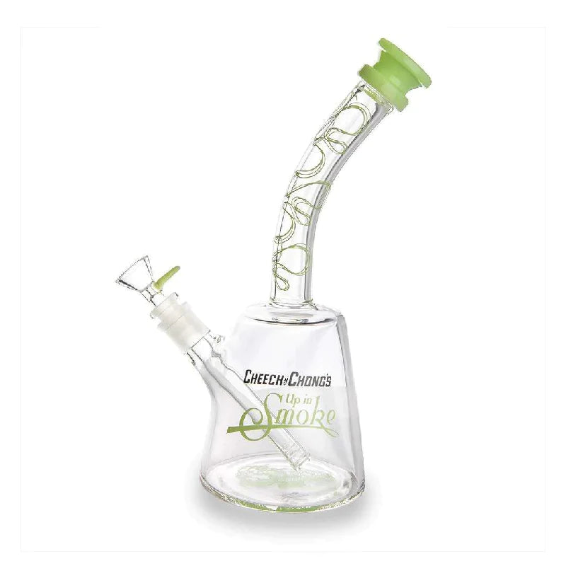 Famous Brandz Cheech & Chong Water Pipe - The Cheech - 12" - Milky Green