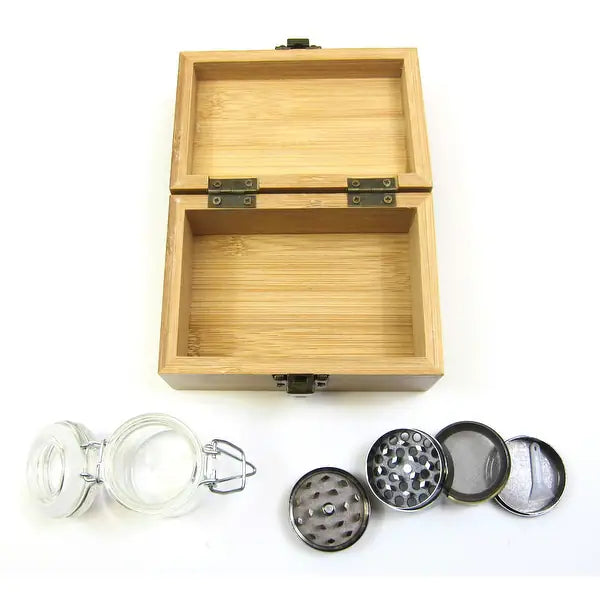 Small Bamboo Stash Box