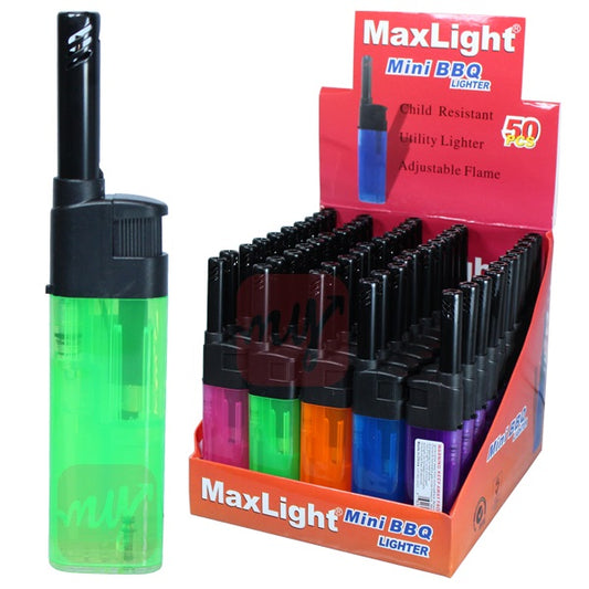 MaxLight Mini BBQ Lighter Display - 50ct