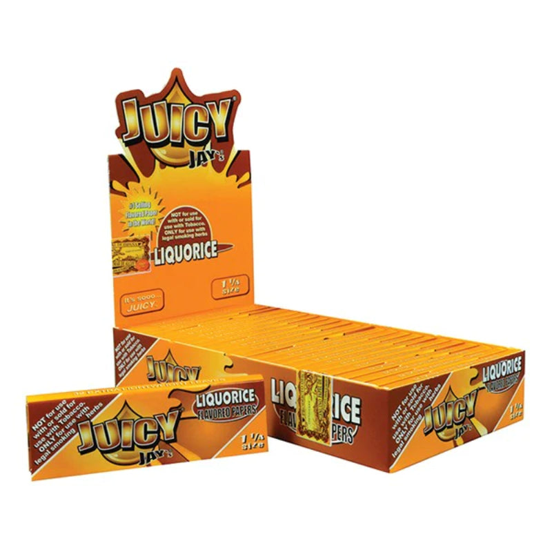 Juicy Jays Papers - 1 1/4 - Liquorice - 24ct