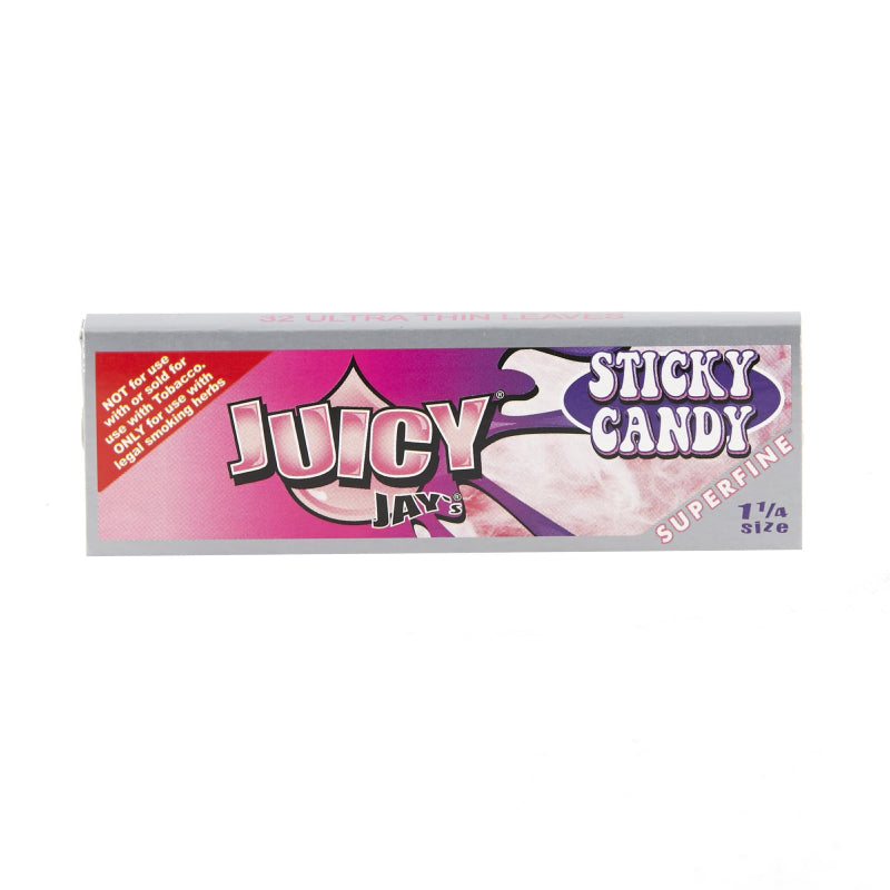 Juicy Jays Super Fine Papers - 1 1/4 - Sticky Candy - 24ct