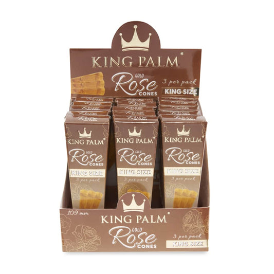 King Palm Cones - Gold Rose - King Size - 3pk -

15ct