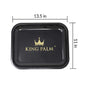 King Palm Large Rolling Tray - Black