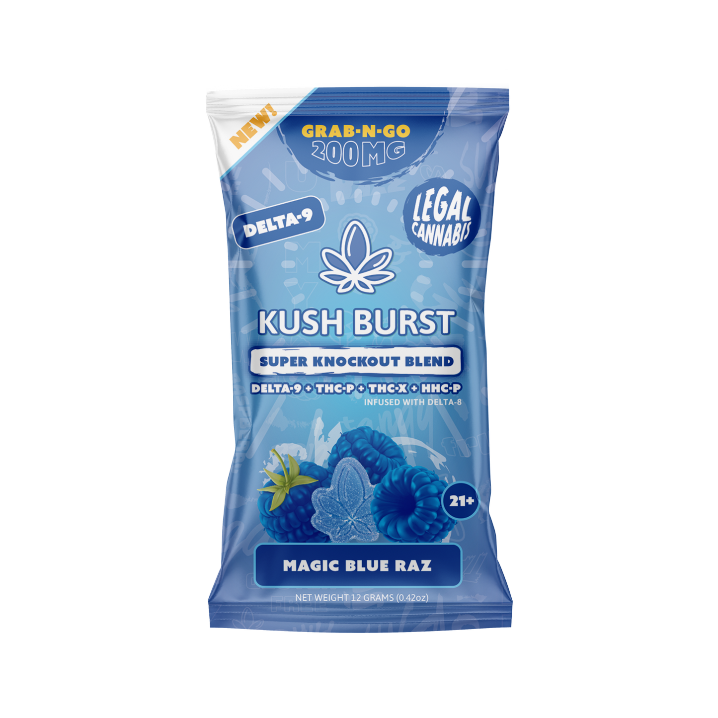 Kush Burst Knockout Gummies Grab N Go Tower