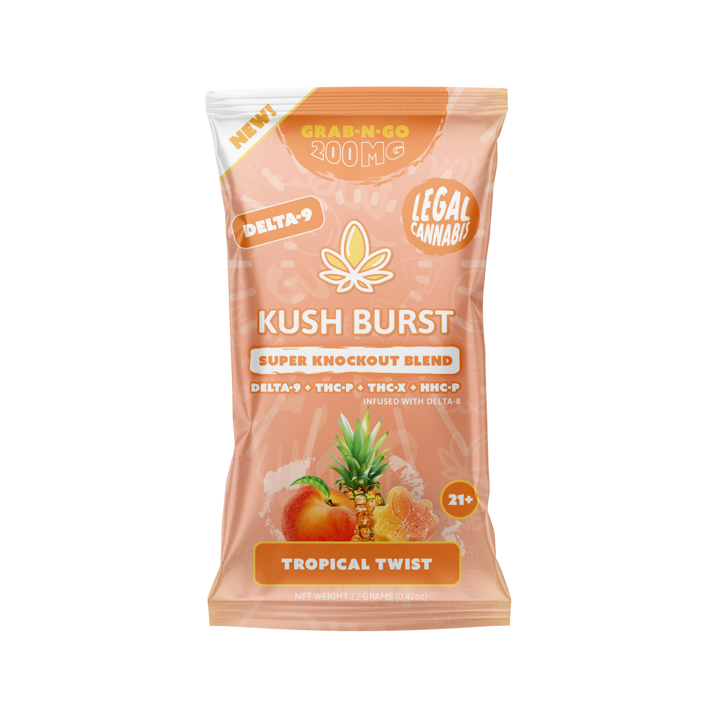 Kush Burst Knockout Gummies Grab N Go Tower