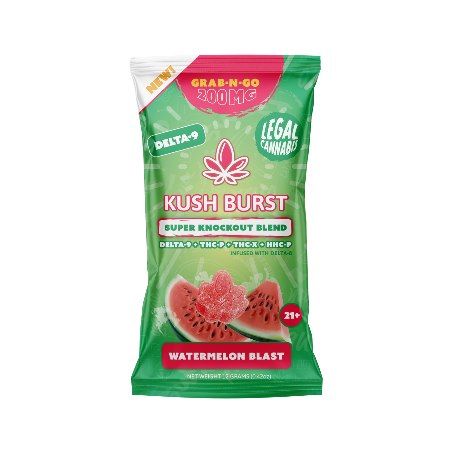 Kush Burst Knockout Gummies Grab N Go Tower