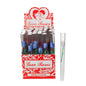 LOVE ROSE GLASS TUBE BLUE 25CT