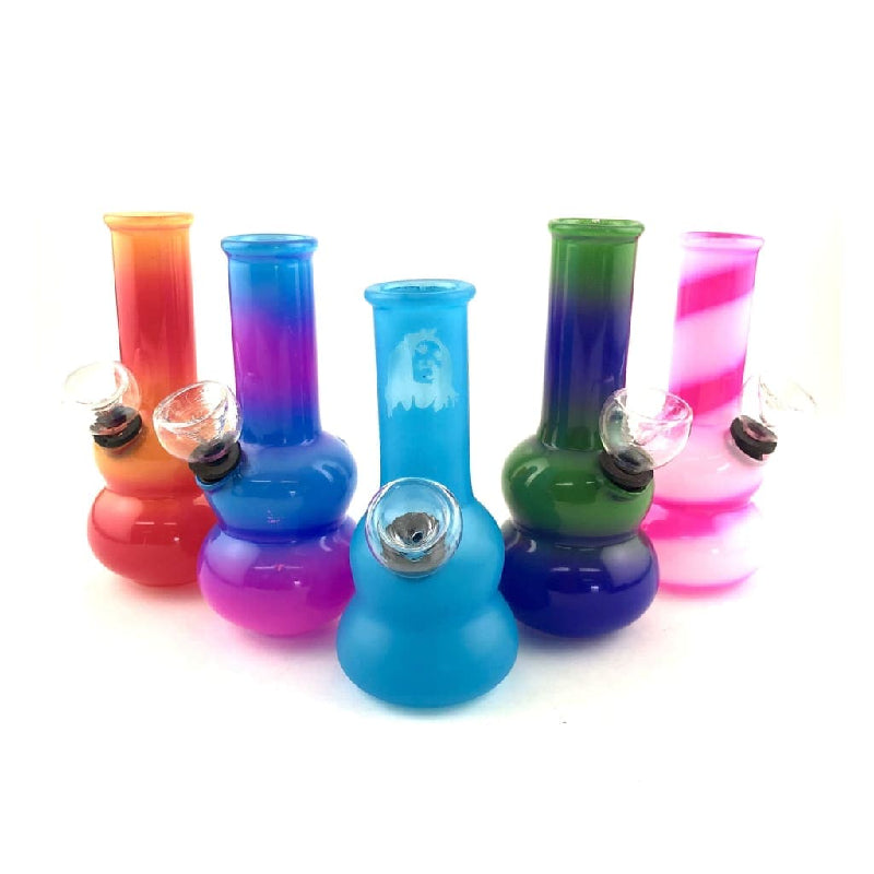 WP - Mini 5" Sunflower Multi Color Clear W/Rasta - 11ct