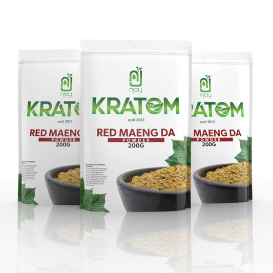 NJOY KRATOM 200GM RED MAENG DA POWDER BAG