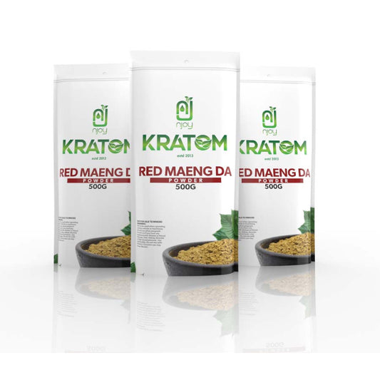 NJOY KRATOM 500GM RED MAENG DA POWDER BAG