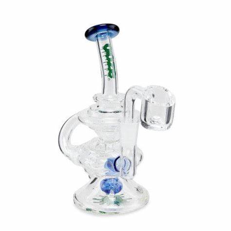 Ooze Mini Dab Rig - Rip Tide - Ocean Green