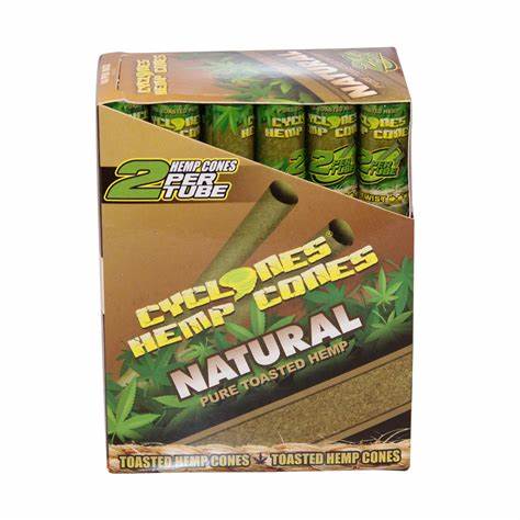 Cyclone Hemp Cones - Natural - 24ct