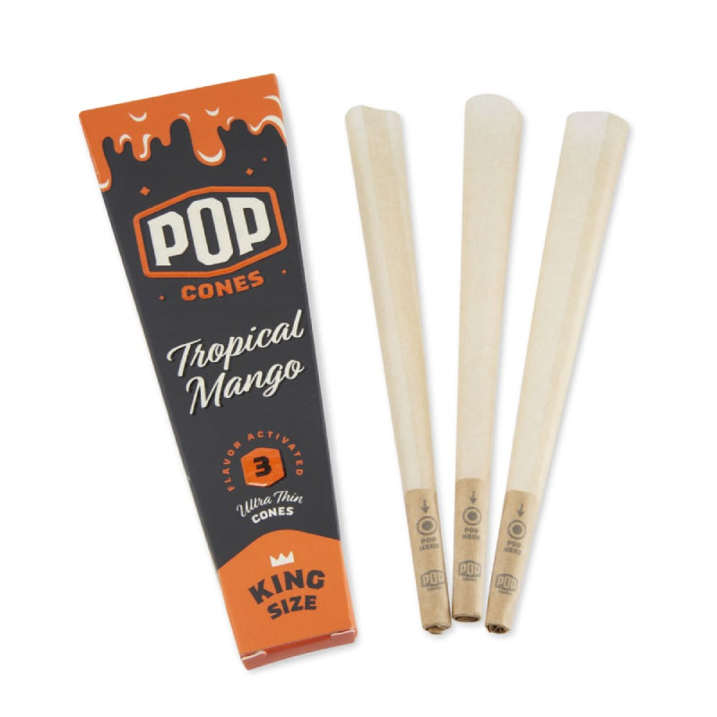 Pop Cones - King Size - 3pk - 
Tropical Mango