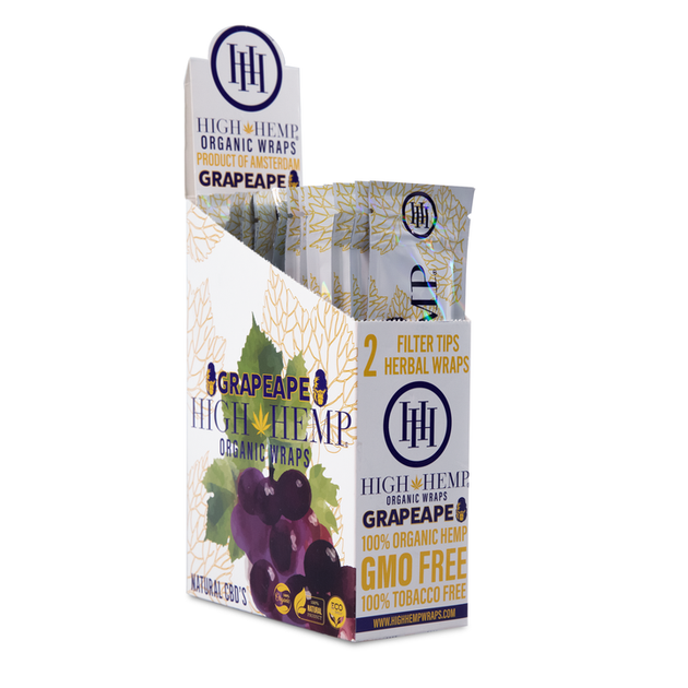 High Hemp Wraps - Grape 25ct