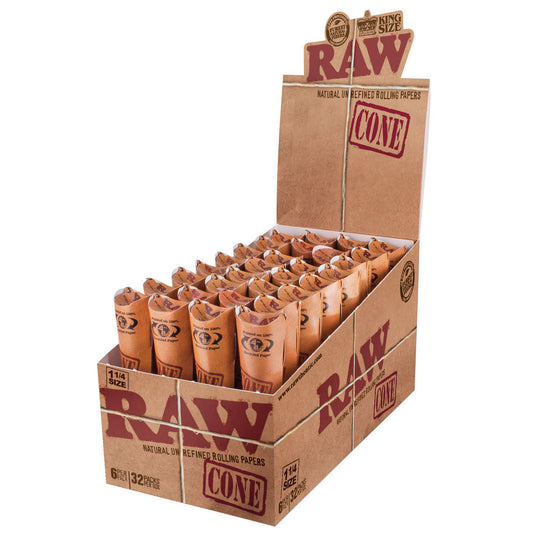 RAW Organic Cone 1-1/4 32CT - 6PK