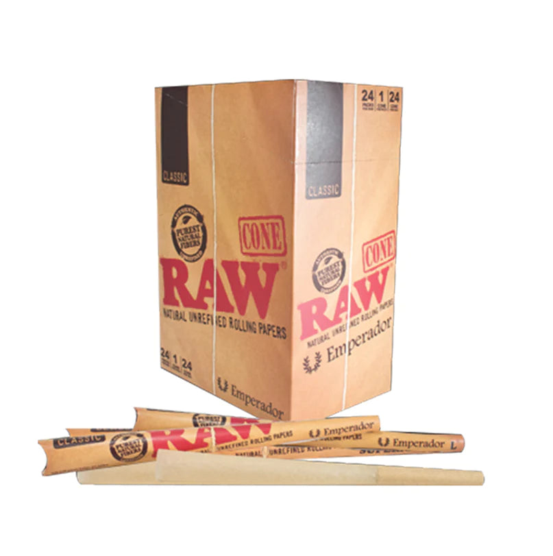 Raw Classic Unrefined Cone Emperador - 24ct