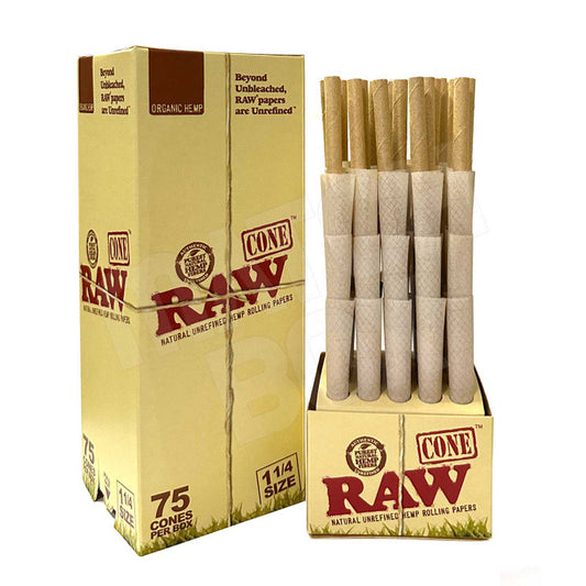 Raw Organic Hemp Cone - 1 1/4 - 75ct