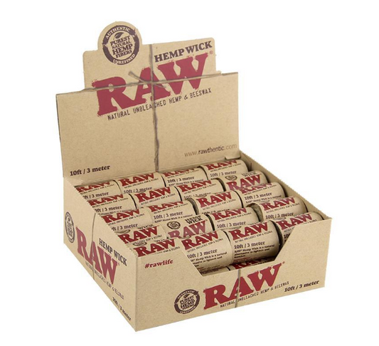 Raw Hempwick 10ft - 40ct