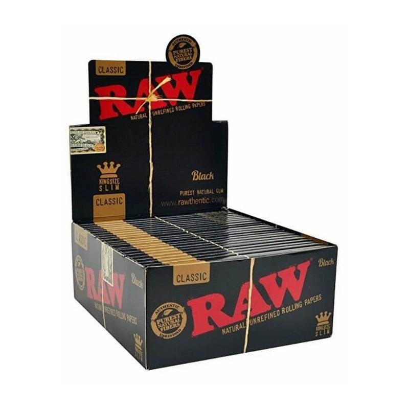 Raw Organic BLACK King Size Slim - 50ct