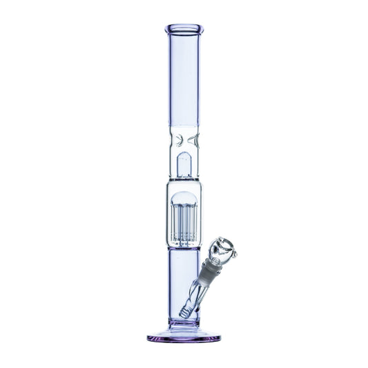 STRAIGHT 8ARM TREE PERC WATER PIPE 16"