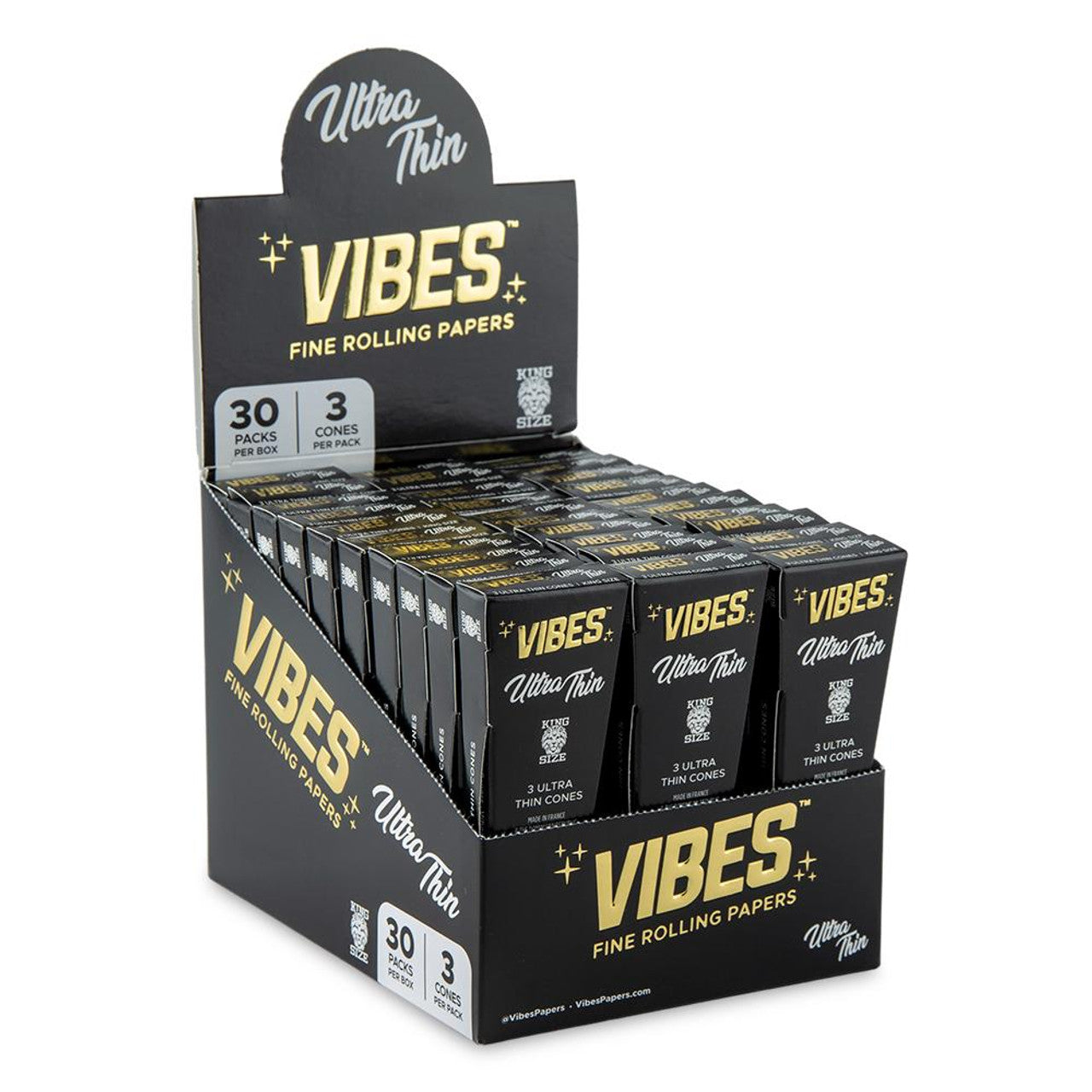 Vibes Cones King Slim - Ultra Thin - 30ct