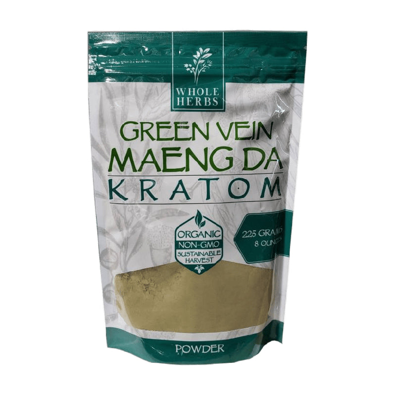 WHOLE HERBS GREEN MAENG DA KRATOM
POWDER 8oz