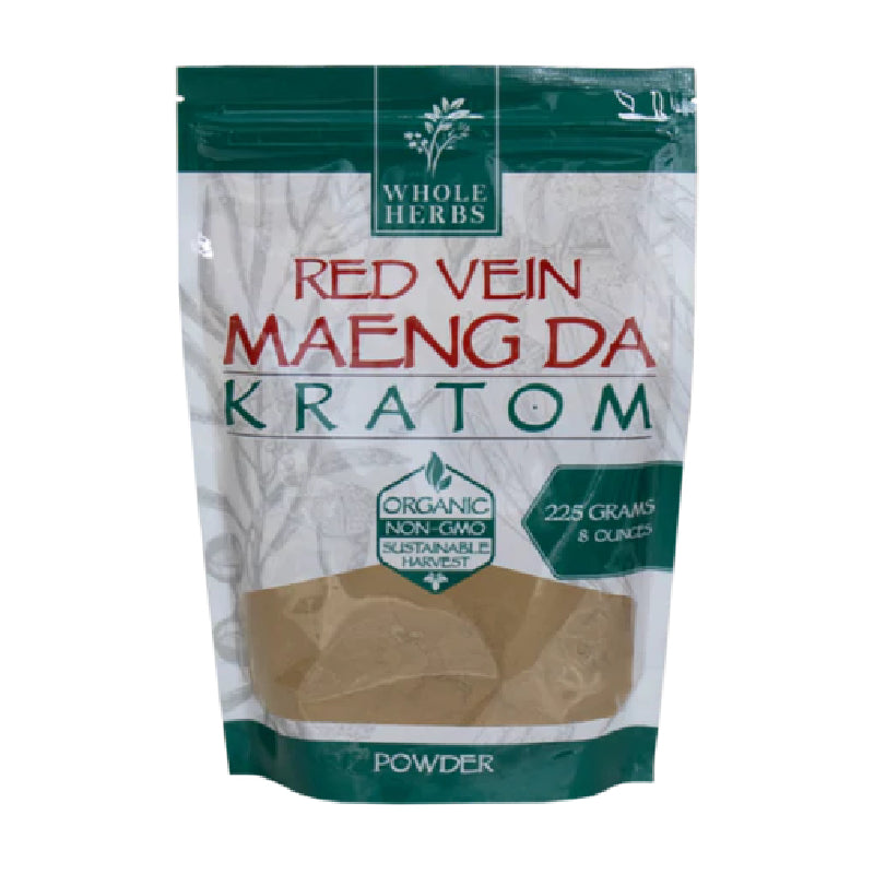 WHOLE HERBS RED MAENG DA KRATOM
POWDER 8oz