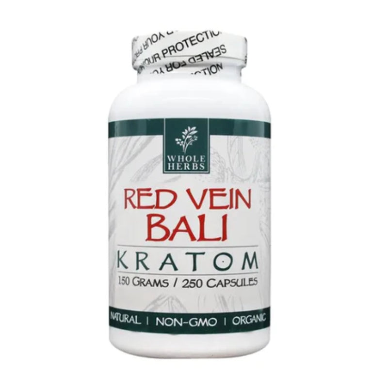 WHOLE HERBS RED VEIN BALI KRATOM CAPS
250CT