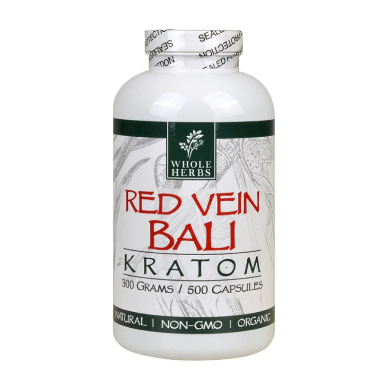 WHOLE HERBS RED VEIN BALI KRATOM CAPS
500CT