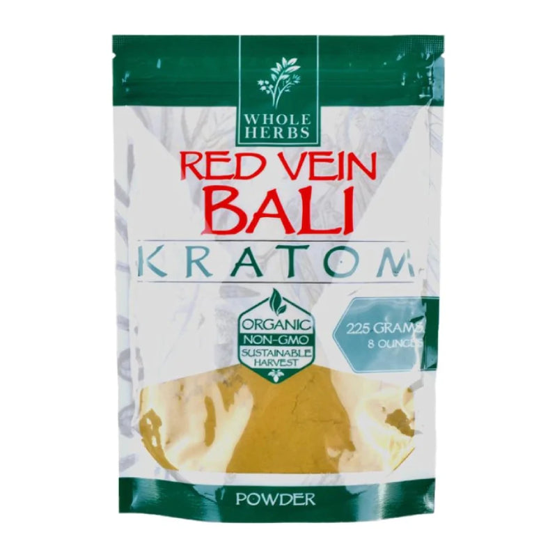 WHOLE HERBS RED VEIN BALI KRATOM
POWDER 8oz